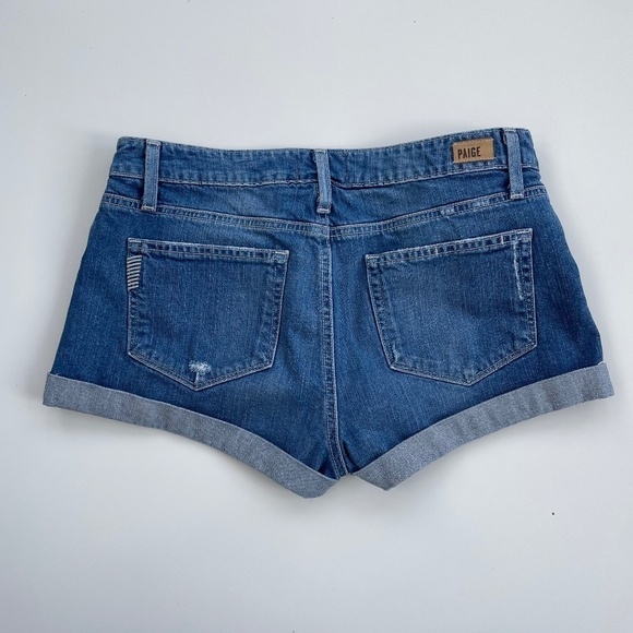 PAIGE Women's Jimmy Jimmy Shorts, Finnick Destructed Denim Shorts Size 28 - Picture 2 of 11